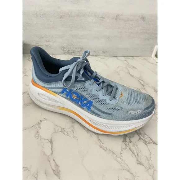 Hoka One Bondi 9 Sneakers Men's Sz 11D Blue Running Active Outdoors