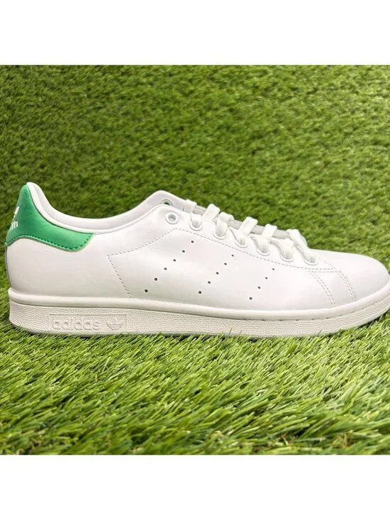 Adidas Originals Stan Smith Mens Size 9.5 White Athletic Leather Shoes Sneakers