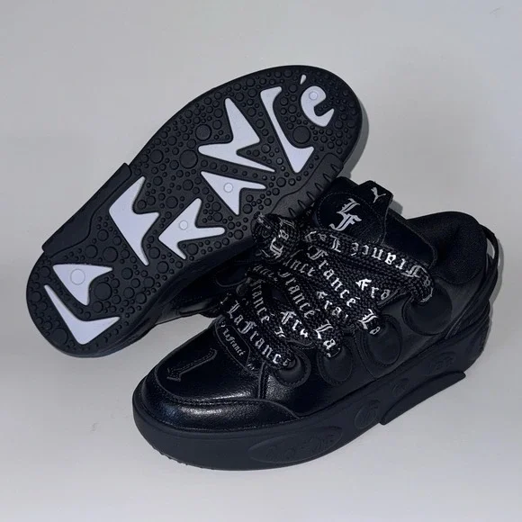 PUMA LaFrancé Written in Chrome Pack Black Leather Men's 6.5 Women's 8 311340-01