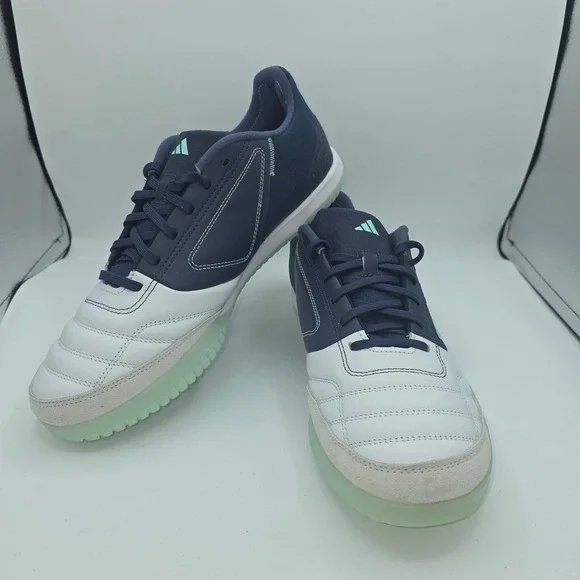 NWOB Adidas Top Sala Competition Indoor Soccer Shoes Navy White Mens 12 Futsal