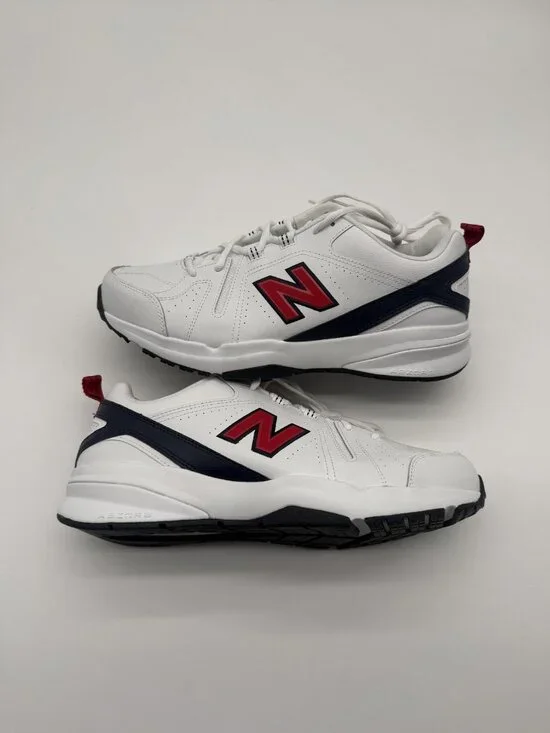 New New Balance 608 4E Wide Walking Shoes Men's Size 12 White Navy MX608HR5