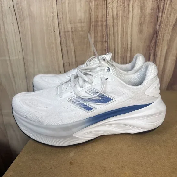 New Balance Men's More Fresh Foam White Blue Agate Reflection Size 9 2E Wide