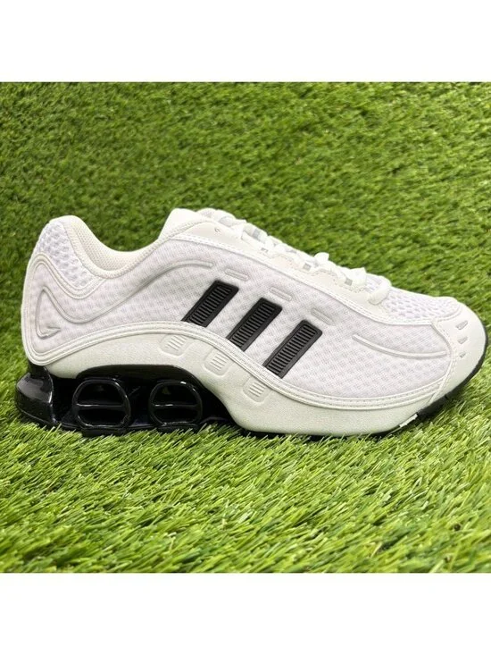 Adidas Megaride 01 Mens Size 8.5 White Black Athletic Running Shoes Sneakers