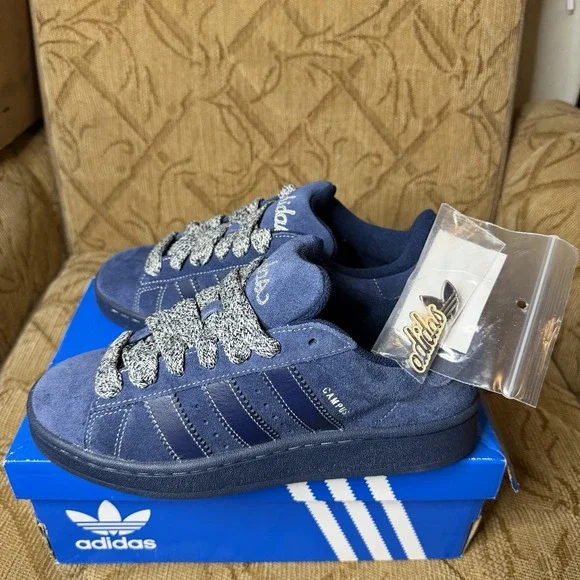 Mens Size 7.5 Adidas Campus 00s Blue White‎ Casual Sneakers JS3542 NEW