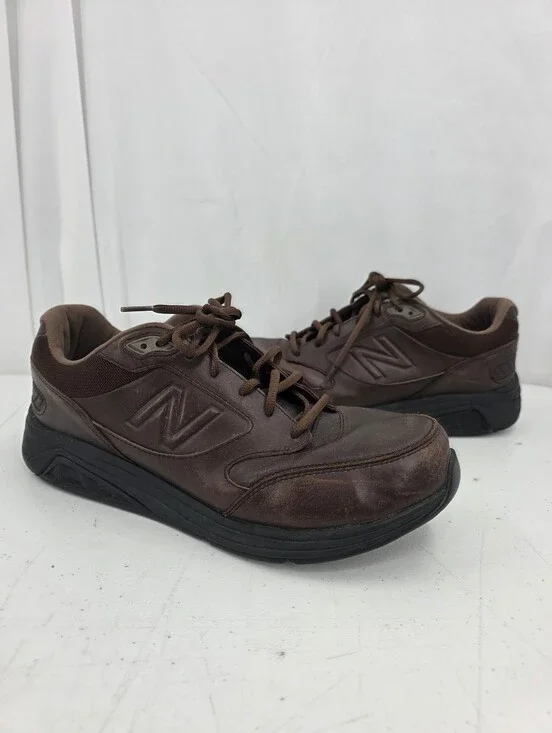 New Balance 928v3 Brown Leather Walking Shoes Men's Size 11 2E Wide MW928BR3.