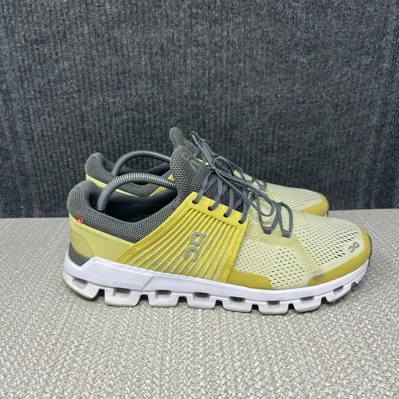 On Cloud Cloudswift Limelight Rock Yellow Grey Athletic Running Shoes Mens 10.5