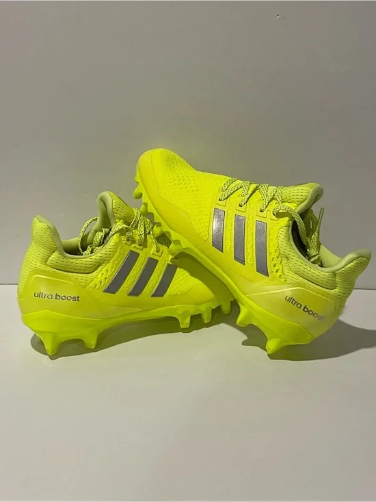 Adidas Ultra Boost Football Cleats 'Solar Yellow (JP7413) Sz: 9 / 11.5 / 13