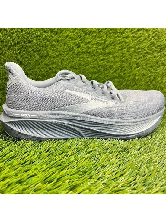 Brooks Ghost 17 Mens Size 8.5EE Gray Athletic Running Walking Shoes Sneakers