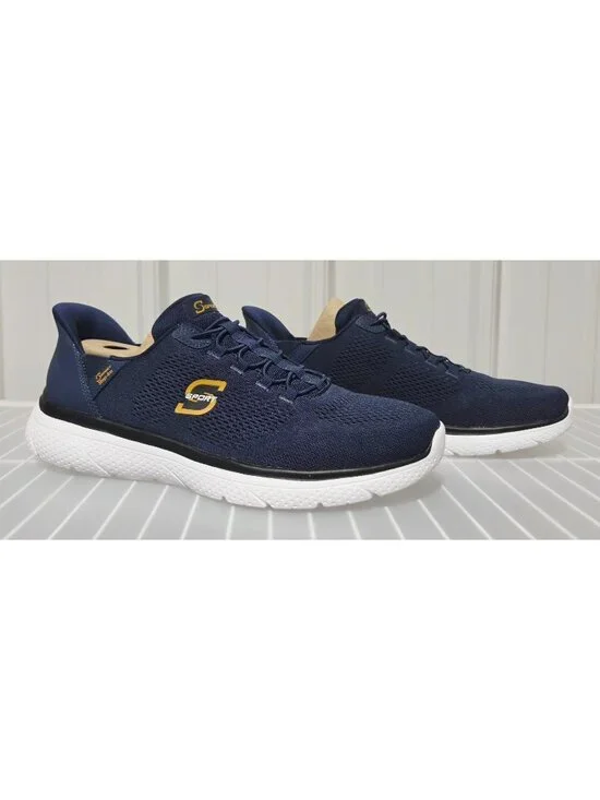 Skechers S Sport Step-Ins Vinnie Navy Blue Athletic Sneakers -- Men's 12 NWOT