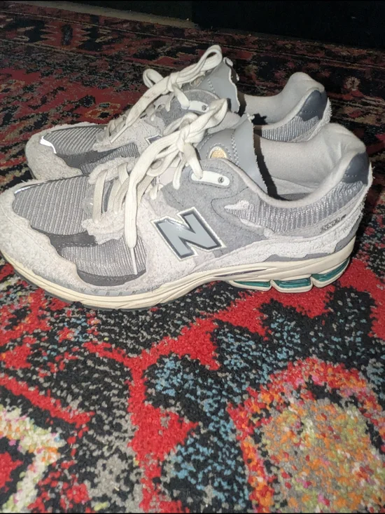 New Balance Grey 'N' Logo Running Sneakers