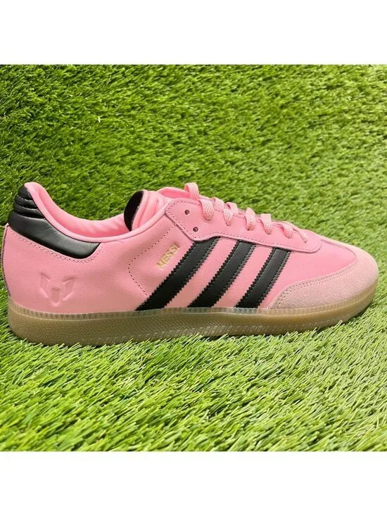 Adidas Samba Inter Miami CF x Messi Mens Size 11 Pink Athletic Shoes Sneakers