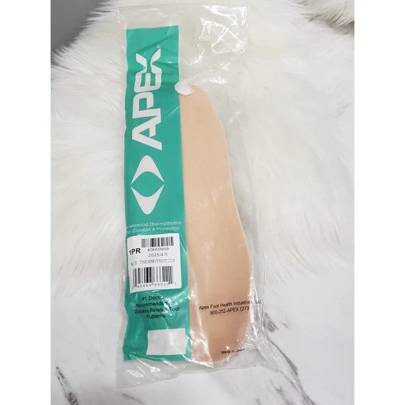 APEX Anatomical Thermothotics GEL Diabetes‎ Insoles 40665M10 Men's Size 9 NEW