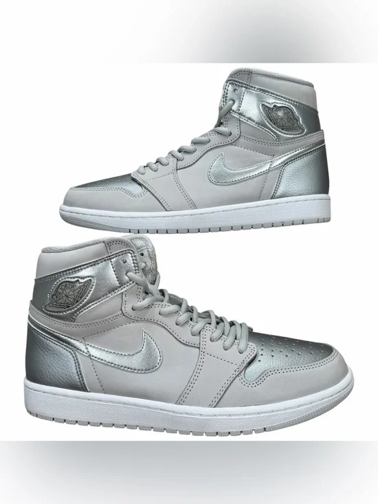 Air Jordan 1 High OG CO JP Neutral Gray Metallic Silver 2020 Sneakers Size 10