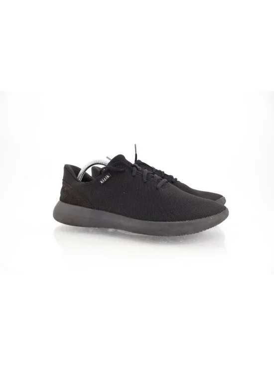 Kizik Madrid Eco Knit Hands Free Men's Size 12 Slip On Shoes Black Sneakers