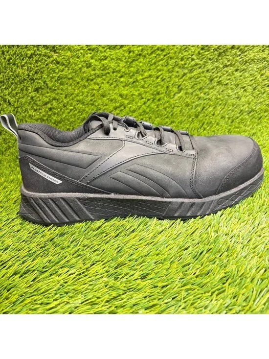 Reebok Fusion Formidable Mens Size 10.5E Black Composite Toe Safety Work Shoes