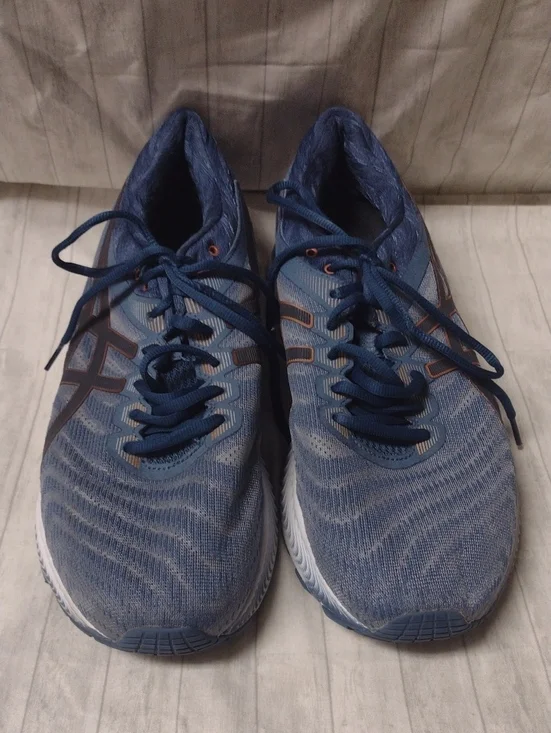 Asics Gel Nimbus Men's Blue Sneakers With Bronze Accents (J1144)
