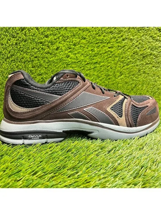Reebok Premier Road Plus VI Mens Size 12 Brown Composite Safety Toe Work Shoes