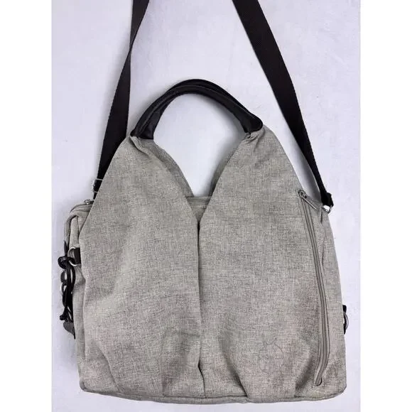 Lässig Green Label Neckline Diaper Bag Eco-Friendly Shoulder Tote Gray