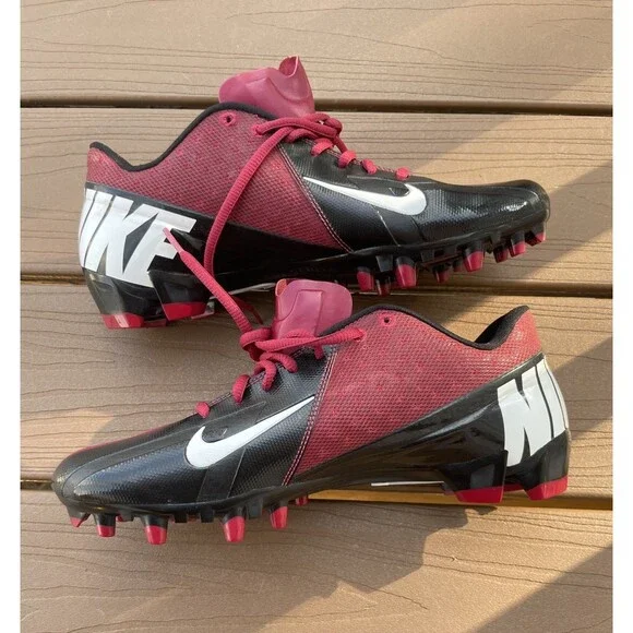 Nike Vapor Pro Low TD Shoes Mens 14 Red Black Football Cleats