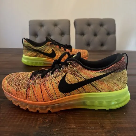 Nike FlyKnit Air Max Total Orange Fireberry Shoes