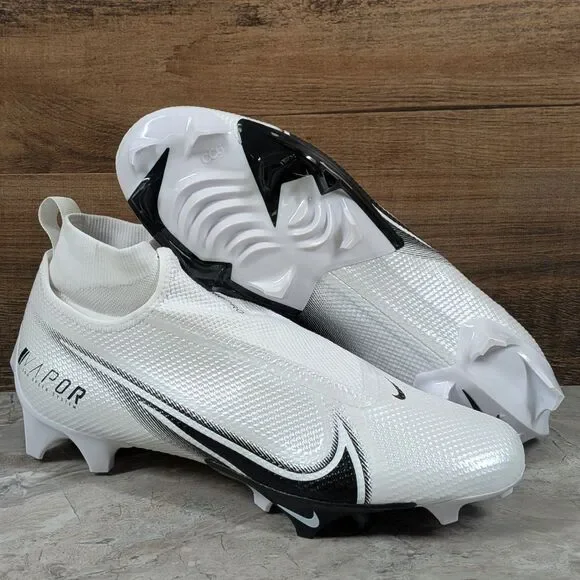 Nike Vapor Edge Pro 360 Men's 11.5 White Black Football Cleats AO8277-100
