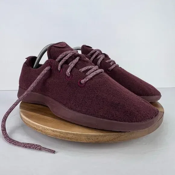 Allbirds Wool Runner Maroon Running Lace Up Men's Sneaker‎ Shoes US 10