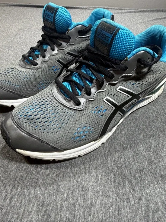 ASICS Gel Storm 2 Gray and Blue Men's Size 9 Running Sneakers Trail Casual Walk