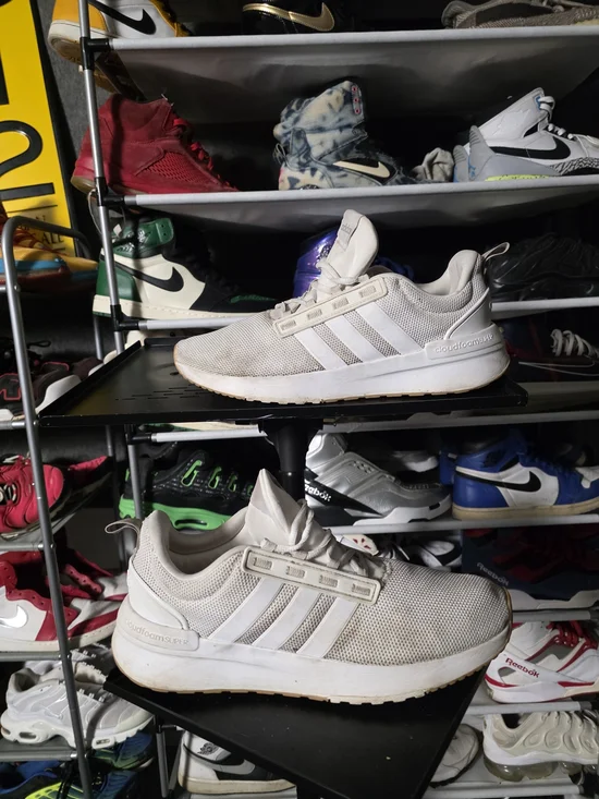 🔥 Adidas Super Cloudfoam Men Size 10.5 White Running Sneakers