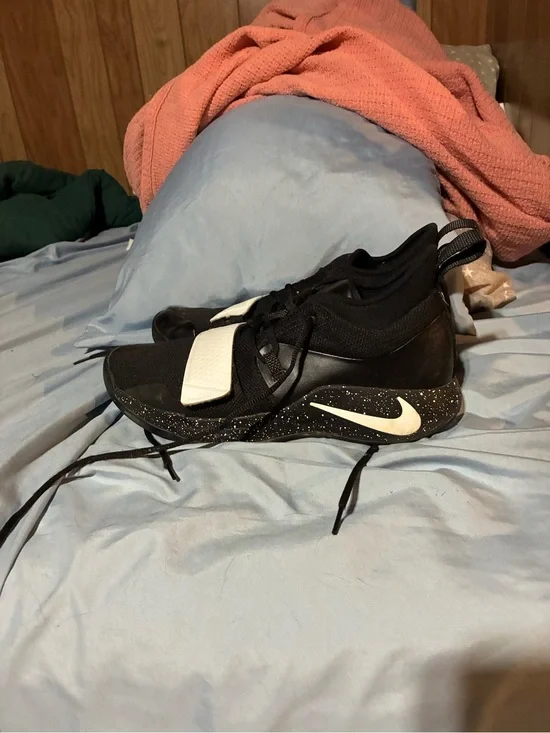 Nike Black and White High-Top Basketball Sneakers