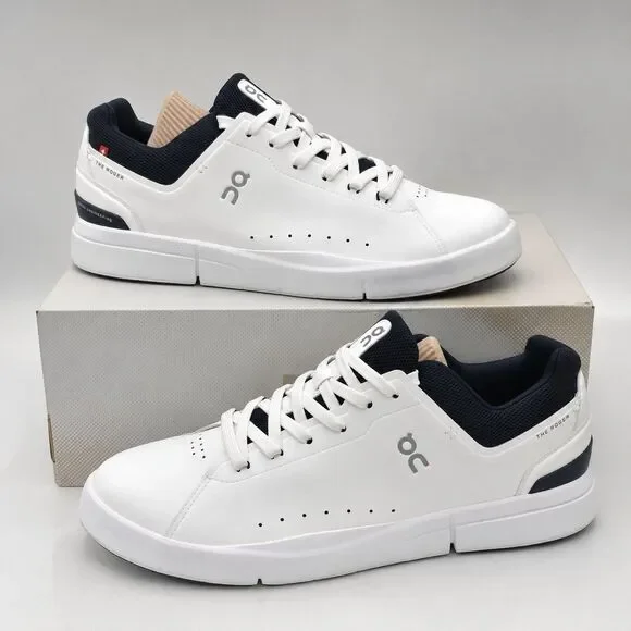 On The Roger Advantage White Midnight Tennis Sneakers 3MD10640148 Men’s 12.5