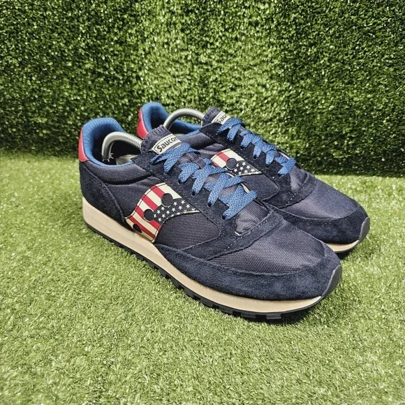 Saucony Jazz 81 USA Stars And Stripes Athletic Comfort Sneakers Mens Size 11.5