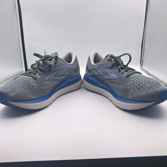 Brooks Glycerin GTS 19 Mens Size 12 Wide 2E Grey Blue Running Shoes