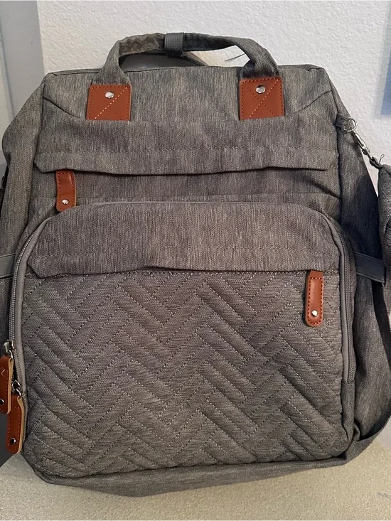 KabaQoo Diaper Bag Backpack with Detachable Changing Station.