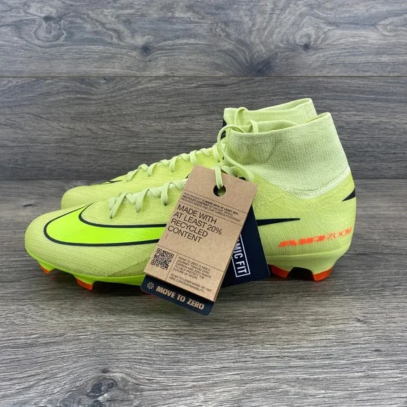 Nike Mercurial Superfly 10 PRO  MG Mens 10 Volt Yellow Soccer Cleats HF9433-300