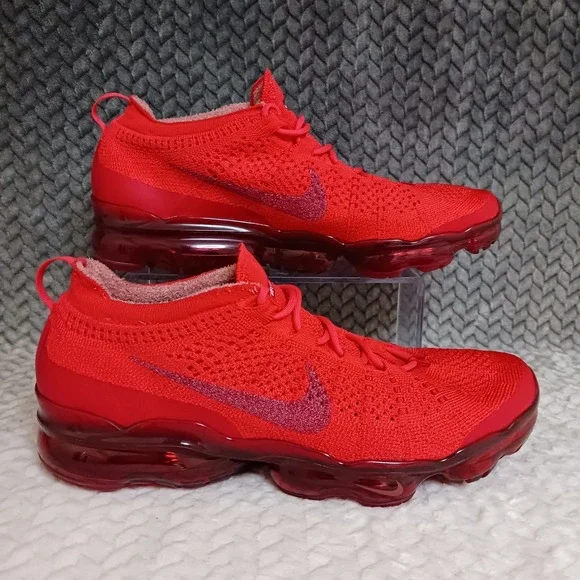 Nike Air VaporMax 2023 Flyknit Triple Red Men's Walking Running Shoes Size 11