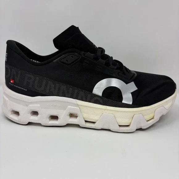 On Cloudmonster Hyper Men's Size 12 Black White Athletic Running Shoes