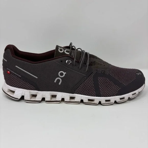 On Cloud Men's Size 11.5 Grape Black White Athletic Running Shoes