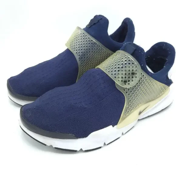 Nike Sock Dart Men's Size 13 Dark Navy Blue White Sneakers