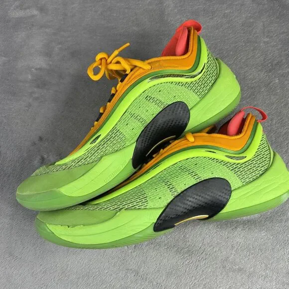 Adidas Lightstrike Pro Shoes Mens Size 9.5 Neon Green Orange DON Basketball‎