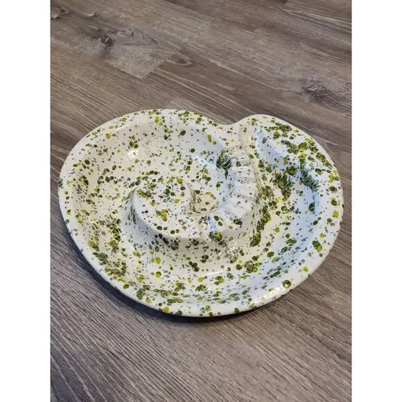 Vintage 1982‎ Speckled Green Ashtray 70s Vibes Retro