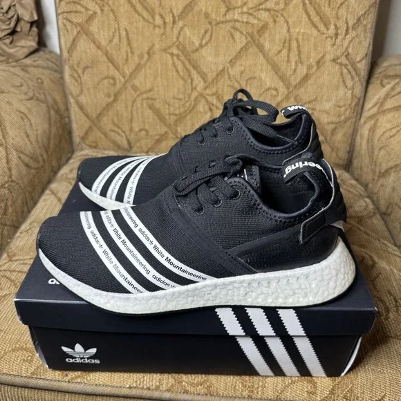 Adidas‎ NMD R2 PK WM White Mountaineering Black BB2978 Size 9.5 New