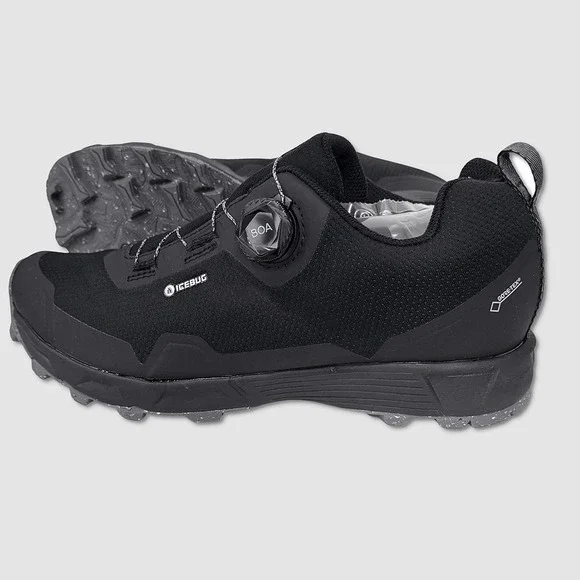 Icebug Rover RB9X GTX Shoes w/BOA - NEW Mens‎ Size 8.5 Black / Grey - #49282-CL1