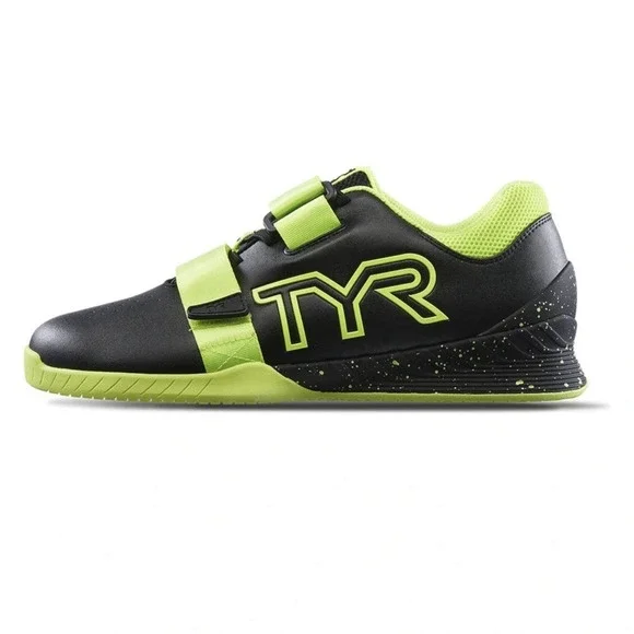 TYR L-1 Lifter Limited Edition Lifting Shoes, Black Attack Yellow, M 10 / W 11.5