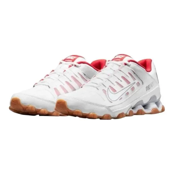 Nike Running Shoes REAX 8 TR MESH, White w/ Red, Men's Size 10.5, NEW