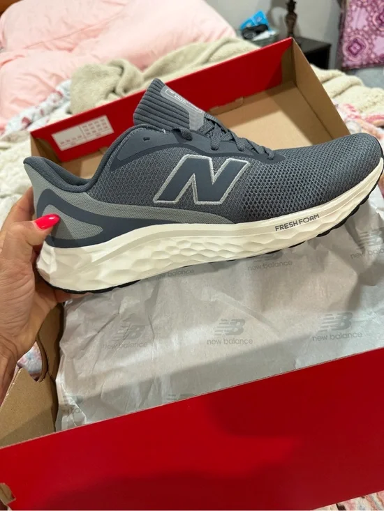 New Balance Gray Fresh Foam Athletic Running Shoes