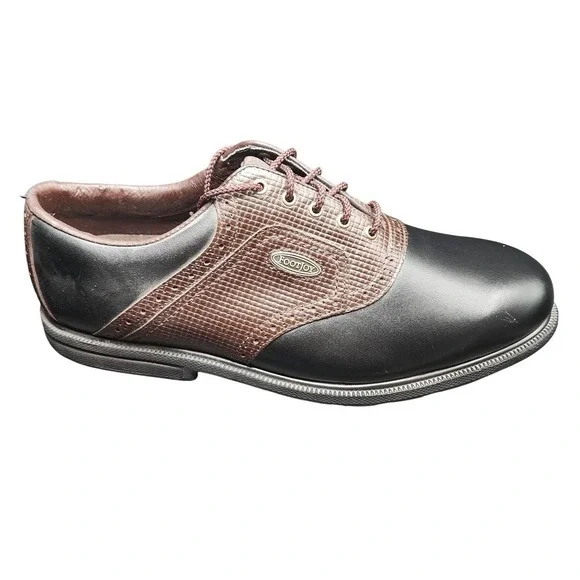 FootJoy SoftJoys‎ Terrains Shoes Mens Size 11.5 Brown Leather Golf Spikes 57635