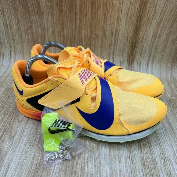 Nike Air Zoom LJ Elite Men's Size 13 Citron Pulse Track‎ Field Spikes FZ9326-800