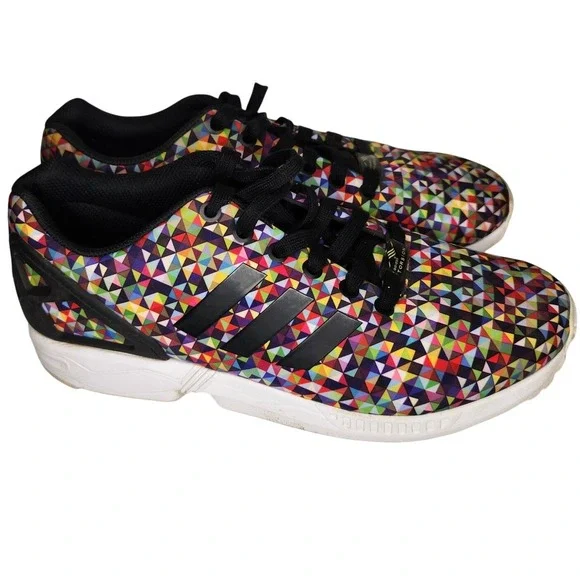 ADIDAS Originals ZX Flux Torsion Sneakers Mens 9 Multicolor‎ Prism Kaleidoscope