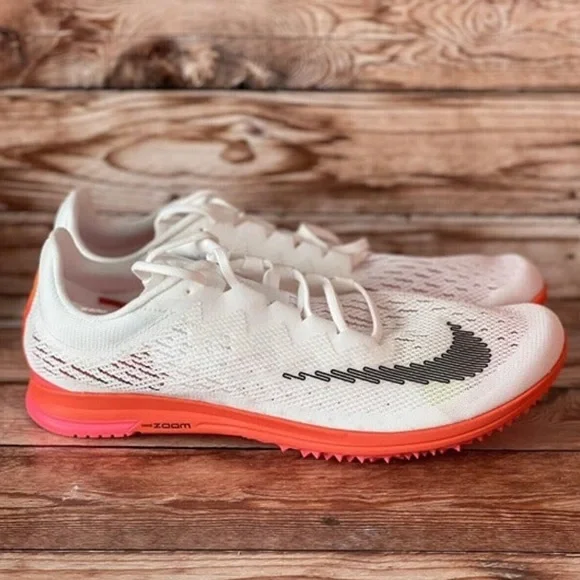New Nike Zoom Streak LT Spike Flat Cleats White Pink Mens size‎ 11 DN1699-100