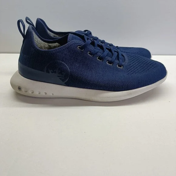 Peter Millar Men's Size 11.5 Blue Knit Athletic Comfort Sneakers‎ MF19EF02